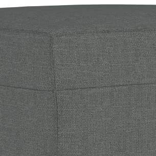 Ensemble de canapés 4 pcs coussins gris foncé tissu