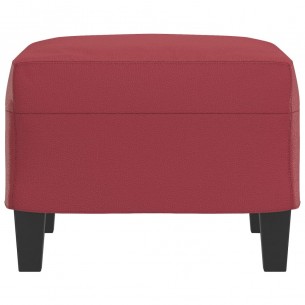 Repose-pied Rouge bordeaux 60x50x41 cm Similicuir