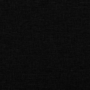 Canapé à 3 places avec repose-pieds Noir 180 cm Tissu