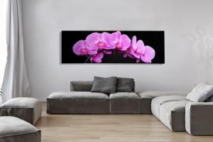 Tableau magnifique mural 140x45 cm Orchidée Fuchsia Tableau magnifique mural 140x45 cm Orchidée Fuchsia