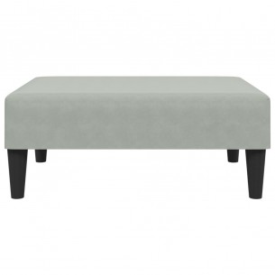 Ensemble de canapés 2 pcs gris clair velours