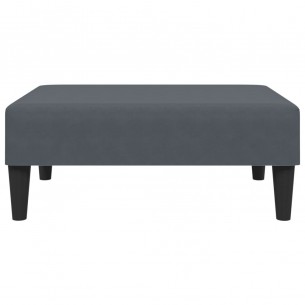 Ensemble de canapés 2 pcs gris foncé velours