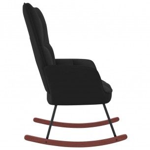 Chaise à bascule Noir Velours