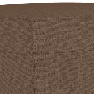 Repose-pied Marron 60x50x41 cm Tissu