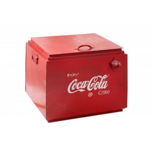Porte bouteille design en métal coloris rouge