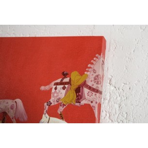 Tableau design 120x90 cm en toile coloris rouge Tableau design 120x90 cm en toile coloris rouge