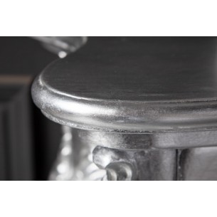 Meuble console 110 cm design classique coloris argenté