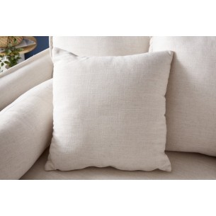 Canapé 3 places en tissu coloris beige