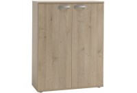 Meuble de rangement moderne pour bureau coloris chêne royal
