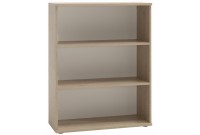 Bibliothèque moderne de 3 niches pour bureau coloris chêne royal