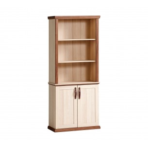 Bibliothèque design royal en bois mdf coloris chêne Bibliothèque design royal en bois mdf coloris chêne