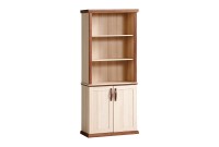 Bibliothèque design royal en bois mdf coloris chêne