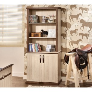 Bibliothèque design royal en bois mdf coloris chêne Bibliothèque design royal en bois mdf coloris chêne