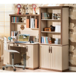 Bibliothèque design royal en bois mdf coloris chêne Bibliothèque design royal en bois mdf coloris chêne