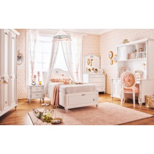 Bibliothéque avec rangement design classique coloris blanc Bibliothéque avec rangement design classique coloris blanc