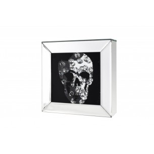 Tableau design Crâne en cristaux mural 20x20 cm Tableau design Crâne en cristaux mural 20x20 cm
