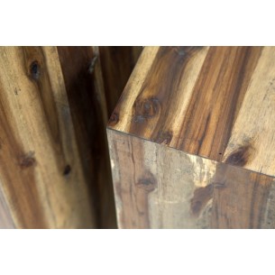Colonne décorative 75cm en bois massif naturel