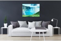 Tableau design Irlande 60x80 cm en verre multicouleur