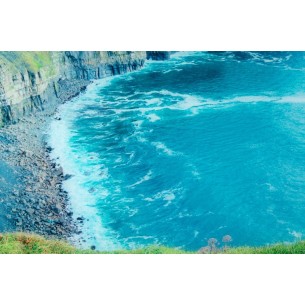Tableau design Irlande 60x80 cm en verre multicouleur