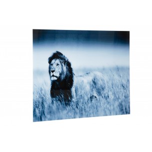 Tableau 60x80 cm design Lion bleu en verre Tableau 60x80 cm design Lion bleu en verre