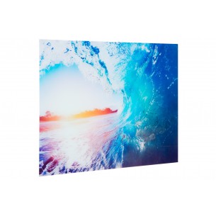 Tableau mural 60x80cm " Vague au coucher du soleil "