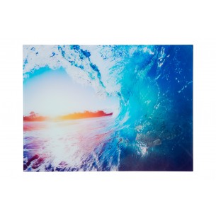 Tableau mural 60x80cm " Vague au coucher du soleil "