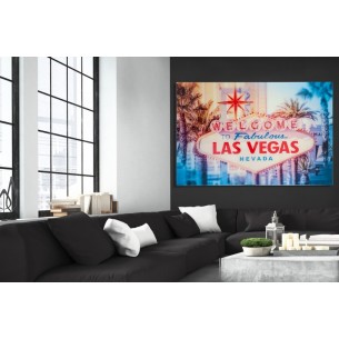 Tableau design Las Vegas en verre trempé 120 x 80 cm Tableau design Las Vegas en verre trempé 120 x 80 cm