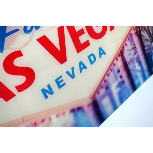 Tableau design Las Vegas en verre trempé 120 x 80 cm Tableau design Las Vegas en verre trempé 120 x 80 cm