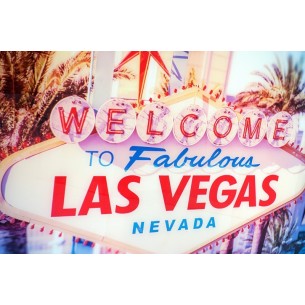 Tableau design Las Vegas en verre trempé 120 x 80 cm Tableau design Las Vegas en verre trempé 120 x 80 cm