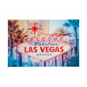 Tableau design Las Vegas en verre trempé 120 x 80 cm Tableau design Las Vegas en verre trempé 120 x 80 cm