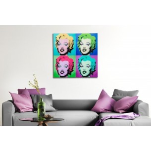 Tableau design Marylin Monroe pop-art multicouleur Tableau design Marylin Monroe pop-art multicouleur