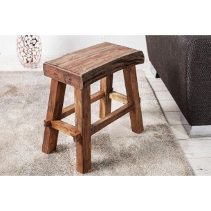 Tabouret 40 cm design en bois massif recyclé Tabouret 40 cm design en bois massif recyclé