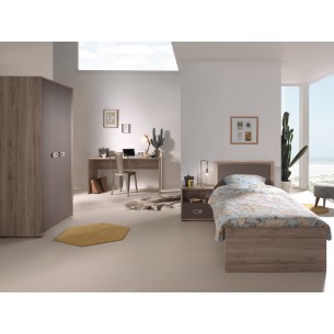 Bureau enfant 150 cm en bois teinté chêne Bureau enfant 150 cm en bois teinté chêne
