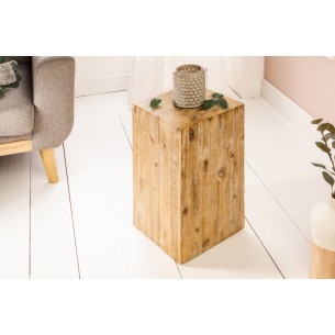 Colonne design naturel de 50 cm en bois massif Colonne design naturel de 50 cm en bois massif