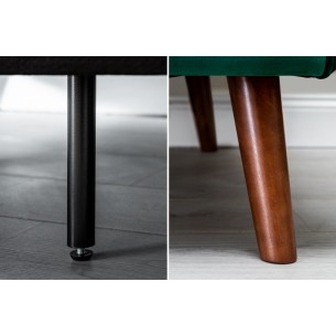 Canapé convertible design scandinave coloris vert en velours