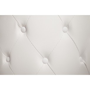tabouret 60cm rond blanc mate