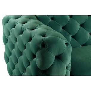 Canapé design BAROQUE 240cm velours vert