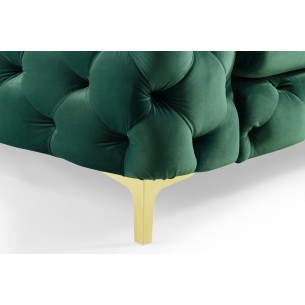 Canapé design BAROQUE 240cm velours vert