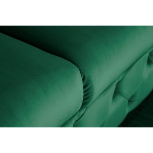 Canapé design BAROQUE 240cm velours vert