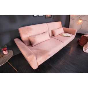 Canapé-lit convertible de 208cm coloris vieux rose Canapé-lit convertible de 208cm coloris vieux rose
