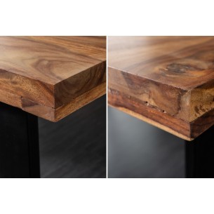 Table à manger de120cm en bois massif coloris naturel Table à manger de120cm en bois massif coloris naturel