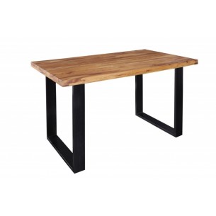 Table à manger de120cm en bois massif coloris naturel Table à manger de120cm en bois massif coloris naturel