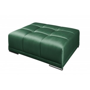 Pouf module en velours coloris vert émeraude Pouf module en velours coloris vert émeraude