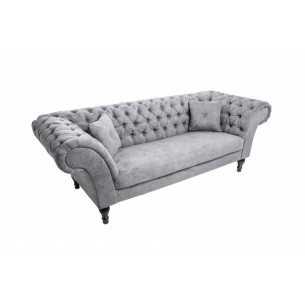 Canapé 230cm design baroque coloris gris