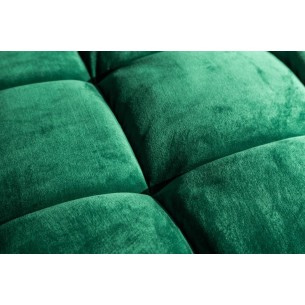 Canapé 225cm en velours coloris vert émeraude
