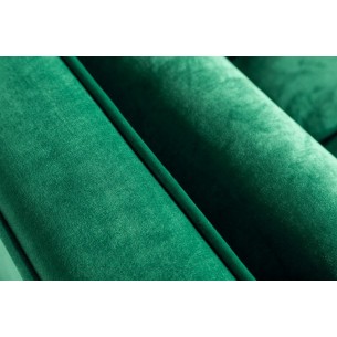 Canapé 225cm en velours coloris vert émeraude