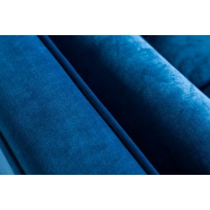 Canapé 225cm en velours coloris bleu aqua