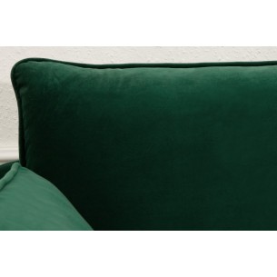 Canapé 210cm en velours coloris vert Canapé 210cm en velours coloris vert