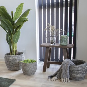 Banc en bois massif recyclé coloris naturel