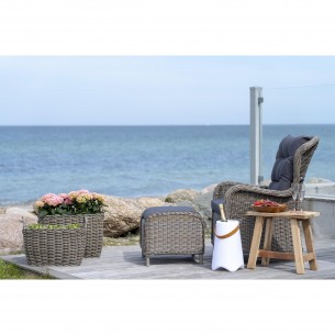 Banc en bois massif recyclé coloris naturel